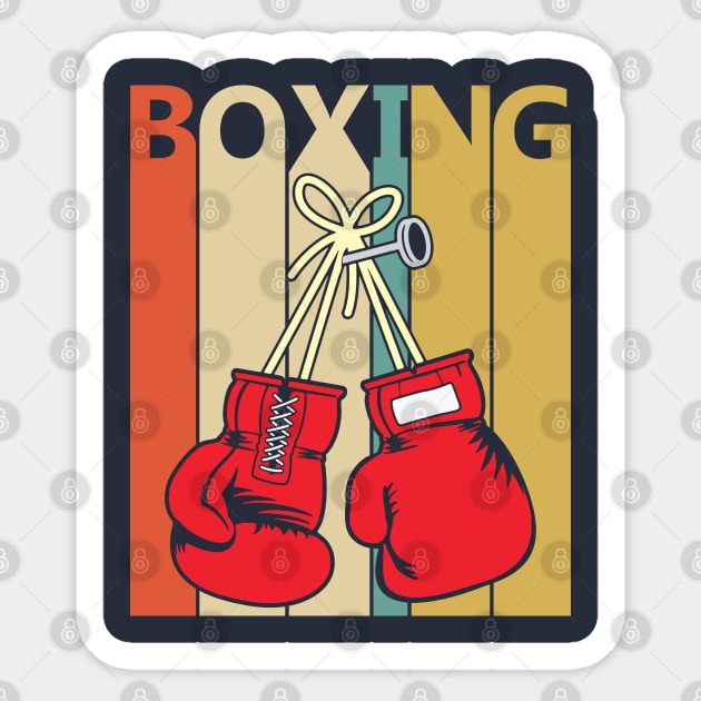 Vintage 1980s Boxing Gift Sticker by GWENT